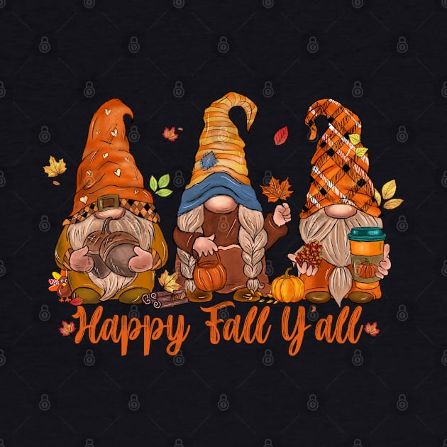 Happy Fall Y'all Gnomes by Myartstor 